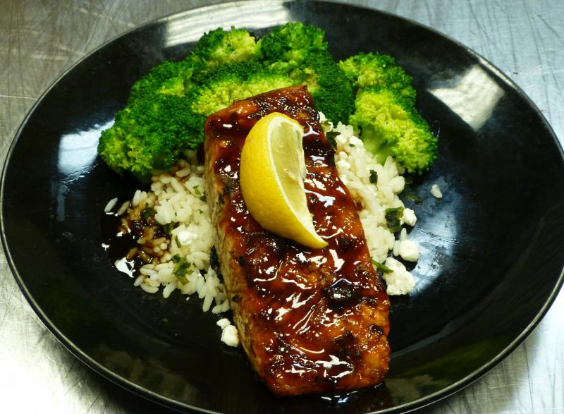 Bourbon Teriyaki Salmon
